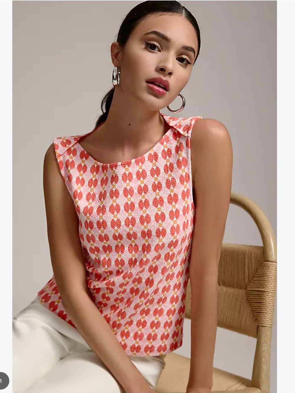 MAEVE by Anthropologie Mina Boatneck Tank Top Size Medium